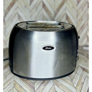 Oster Extra Wide Slot Toaster Stainless Steel Auto Off Crumb Tray 2-Slice, Works